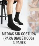 MEDIAS PARA DIABÉTICOS (4 PARES): SIN MARCAS, SOLO ALIVIO