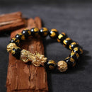 Pulsera Feng Shui PiXiu de Abundancia y Protección con Obsidiana Negra